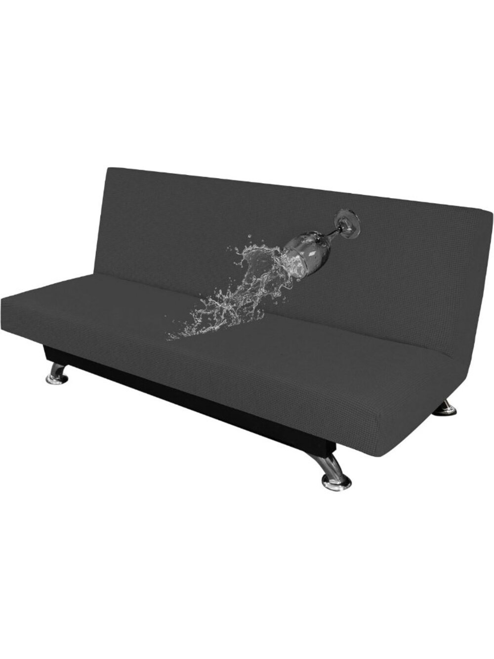 Waterproof Stretch Futon Cover - Large Slipcover for Easy Care & Style